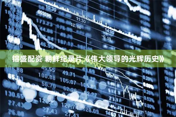 镕盛配资 朝鲜纪录片《伟大领导的光辉历史》