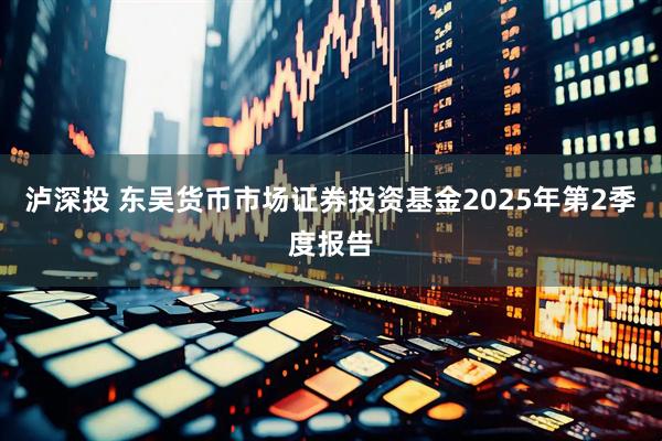 泸深投 东吴货币市场证券投资基金2025年第2季度报告